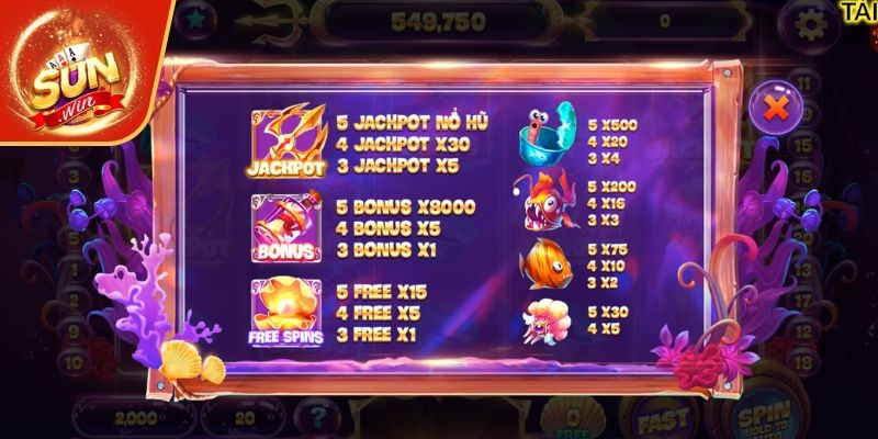 Cách chơi Slot game Thuỷ Cung chi tiết nhất